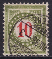 Schweiz: Portomarke SBK-Nr. 18EIIN (Rahmen Hellolivgrün, Wertziffer Karminrot, Type II, 1894-1896) - Postage Due