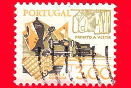 PORTOGALLO - Usato - 1980 - Tessitura - Sartoria E Abiti Prêt-à-porter - 3.00 - Used Stamps