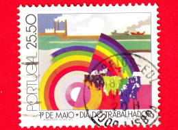 PORTOGALLO - Usato - 1981 - 1 Maggio - Festa Del Lavoro - May Day - Industry - 25.50 - Used Stamps