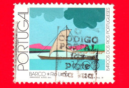 PORTOGALLO - Usato - 1981 - Barche Dei Fiumi Portoghesi - Barco Rio Lima - 16.00 - Used Stamps