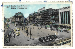 Bruxelles. Place De Brouckère, Trams "Vixil", Métropole, La Compagnie Anglaise - Lanen, Boulevards