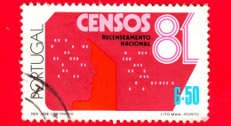 PORTOGALLO - Usato - 1981 - Censimento - Census 81 - 6.50 - Usado