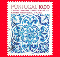 PORTOGALLO - Usato - 1982 - 5 Secoli Di Piastrelle In Portogallo -Tiles - 10.00 - Used Stamps