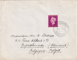 Envelop 10 Jun 1947 Bovenkarspel Grootebroek (langebalk) Naar Belgie - Poststempels/ Marcofilie