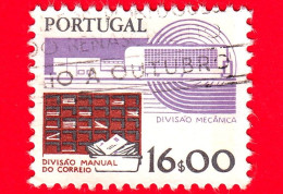 PORTOGALLO - Usato - 1983 - Servizi Postali - Smistamento Manuale E Automatico Della Posta - 16.00 - Used Stamps