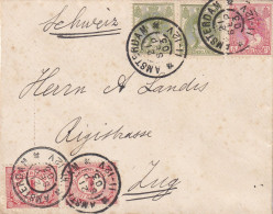 Envelop 21 Sep 1903 Amsterdam Naar Zug (Zwitserland) - Storia Postale