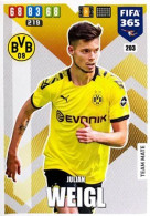 203 Julian Weigl - Borussia Dortmund - Carte Panini FIFA 365 2020 Adrenalyn XL Trading Cards - Trading Cards