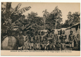 Mission Des SALOMON - Village Indigène Dans L'île Bouka - Islas Salomon