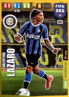 231 Valentino Lazaro - FC Internazionale Milano - Carte Panini FIFA 365 2020 Adrenalyn XL Trading Cards - Trading Cards