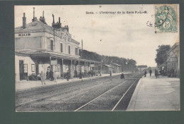 CP - 89 - Sens - Intérieur De La Gare - Champigny