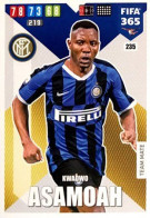 235 Kwadwo Asamoah - FC Internazionale Milano  - Carte Panini FIFA 365 2020 Adrenalyn XL Trading Cards - Trading Cards