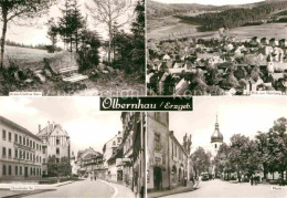 72636015 Olbernhau Erzgebirge Anton Guenther Stein Denkmal Blick Zum Hainberg Ma - Olbernhau