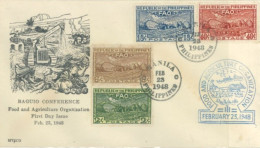 PHILIPPINES. - 1948, FDC OF BAGUIO CONFERENCE , FOOD & AGRICULTURE ORGANIZATION. - Filippine