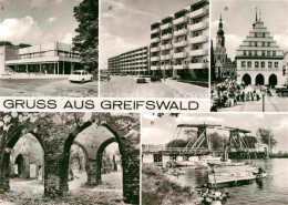 72633847 Greifswald HO Gaststaette Boddenhus Dubnaring Rathaus Klosterruine Wiec - Greifswald