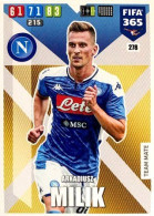 278 Arkadiusz Milik - SSC Napoli - Carte Panini FIFA 365 2020 Adrenalyn XL Trading Cards - Trading Cards