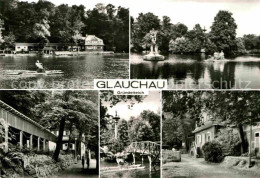 72633810 Glauchau Gruendelteich Tretboot Gaststaette Bruecke Glauchau - Glauchau