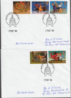 Engeland 1998, 2 Letters Sent To Steenwijk, Netherland, Spec. Stamped Royal Mail London - 1971-1980