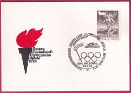 Österreich 1392 Sonderstempel Auf Karte, Fackellauf - Salzburg 23. 6. 1972 (Nr.10.002) - Briefe U. Dokumente