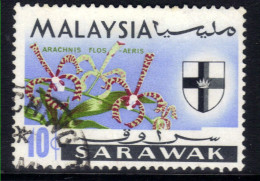 Sarawak Malaysia 1965 QE2 10ct Pictorial Used SG 216 ( A813 ) - Sarawak (...-1963)