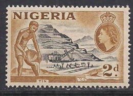 Nigeria 1953 - 58 QE2 2d Pictorial Mining Tin MM SG 72 ( E838 ) - Nigeria (...-1960)