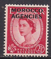 Morocco Agencies 1952 - 55 QE2 2 1/2d GB Wilding Umm SG 105 ( J402 ) - Morocco Agencies / Tangier (...-1958)