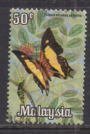 Malaysia 1970 QE2 50cts Polyura Athamas Butterfly Used SG 66 ( F542 ) - Malaysia (1964-...)