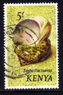 Kenya 1971 - 74 QE2 5/-  Shells  Tarbo Fluctuosus Used SG 50 ( C463  ) - Kenya (1963-...)