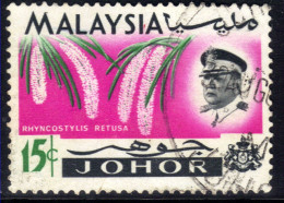 Johore Malaysia 1965 QE2 15ct Pictorial Used SG 171 ( M146 ) - Johore