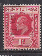 Fiji 1906 - 12 KGV 1d Red Used SG 119 ( M1349 ) - Fidji (...-1970)