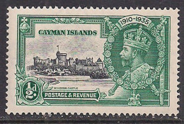 Cayman Island 1935 KGV 1/2d Silver Jubilee Umm SG 108 ( M913 ) - Cayman Islands