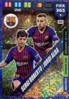 372 Sergi Roberto / Jordi Alba - FC Barcelona - Carte Panini FIFA 365 2020 Adrenalyn XL Trading Cards - Trading Cards