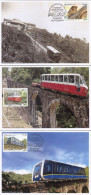 Malaysia 2023 Penang Hill Funicular Centenary Maximum Card (Design B) Maxicard Transport Train Railway Bridge - Malaysia (1964-...)
