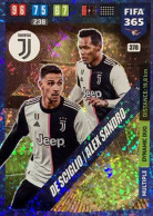 378 Mattia De Sciglio / Alex Sandro - Juventus - Carte Panini FIFA 365 2020 Adrenalyn XL Trading Cards - Trading Cards