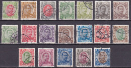 IS014A – ISLANDE – ICELAND – 1920/22 – KING CHRISTIAN X – SC # 108/26 USED 160 € - Used Stamps