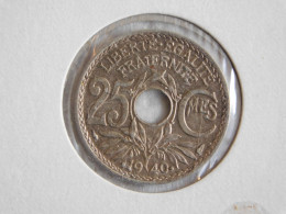 France 25 Centimes 1940 .1940. LINDAUER MAILLECHORT (507) - 25 Centimes