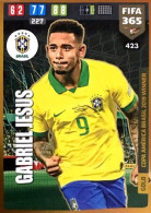 423 Gabriel Jesus - Brazil - Carte Panini FIFA 365 2020 Adrenalyn XL Trading Cards - Trading Cards