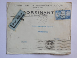 DK 9 ALGERIE BELLE  LETTRE PRIVEE  1931 ALGER  A TROYES FRANCE  + +AFF. INTERESSANT+ + - Briefe U. Dokumente