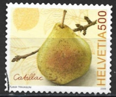 Switzerland 2008. Scott #1314 (U) Fruits, Catillac Pear  *Complete Issue* - Usati