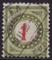 Schweiz: Portomarke SBK-Nr. 15FIIN (Rahmen Grasgrün, Type II, 1897) Vollstempel STÄFA 18.II.98 ZÜRICH - Postage Due
