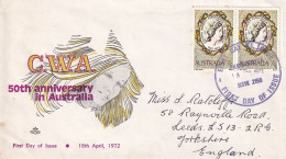 Australai 1972 Cover FDC 50th Anniversaary In Australia - Lettres & Documents