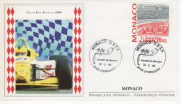 Monaco  Envelope FDC - Prémier Grand Prix De Formule 3000 -  Prémier Jour FDC - Auto's