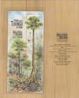 Malaysia 2022 Tallest Tropical Tree M/S MNH (folder Set) Overprint Book Of Records Unusual (embossed,gold) 2020-8 - Malaysia (1964-...)