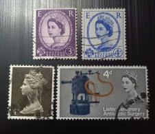 Grande Bretagne 1954 à 1967 Queen Elizabeth II &1965 The 100th Anv Of The Introduction Of Antiseptic Surgery By J Lister - Gebraucht