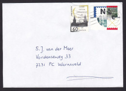 Netherlands: Cover, 1999, ATM Machine Label & Service Stamp Court Of Justice, Uncommon Mix (traces Of Use) - Lettres & Documents