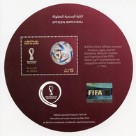 QATAR (2022) FIFA WORLD CUP QATAR 2022 Official Match Ball, Football, Futbol, Fußball - Mint Mini-sheet - Qatar