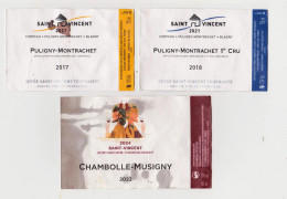 Étiquettes " SAINT VINCENT TOURNANTE 2021 Et 2024 " (1073)_ev830 - Bourgogne