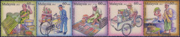 Malaysia 2012 S#1403 Traditional Livelihood Booklet Stamp MNH Bicycle Transport Food Angry Birds - Malaysia (1964-...)