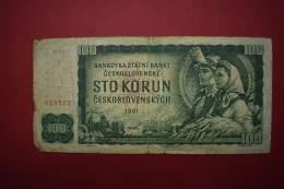 Banknotes  Czechoslovakia 100 Korun 1961 	P# 91 - Czechoslovakia