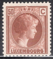 Luxembourg 1926 Single Grand Duchess Charlotte In Mounted Mint - 1926-39 Charlotte De Perfíl Derecho