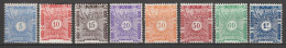 COTES DES SOMALIS - 1915 - SERIE COMPLETE TAXE - YT N° 1/8 ** MNH ! - COTE = 46 EUR. - Nuevos